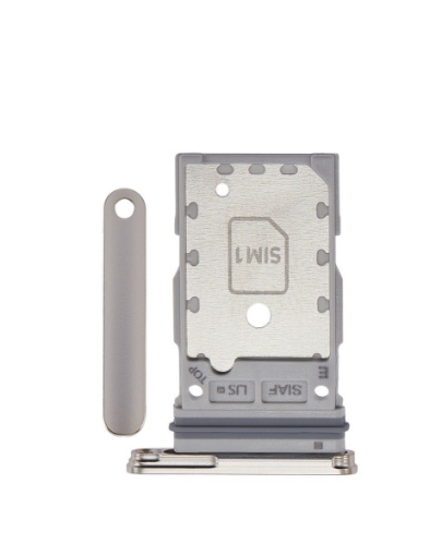 Picture of Dual Sim Card Tray for Galaxy S23 / S23 Plus (CREAM)