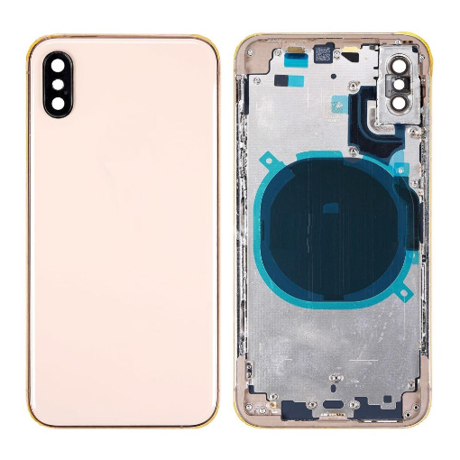 Picture of Back Housing Frame with Small Components Pre-Installed for iPhone XS (GOLD) (OEM Pull B Grade)
