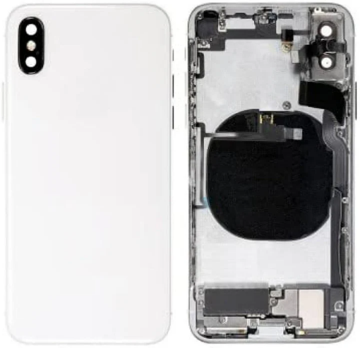 Picture of Back Housing Frame with Small Components Pre-Installed for iPhone XS (SILVER) (OEM Pull B Grade)