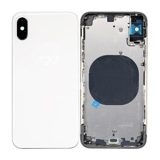 Picture of Back Housing Frame with Small Components Pre-Installed for iPhone XS Max (NO LOGO) (SILVER)