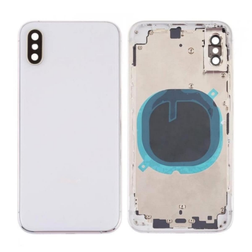Picture of Back Housing Frame with Small Components Pre-Installed for iPhone XS Max (SILVER) (OEM Pull B Grade)
