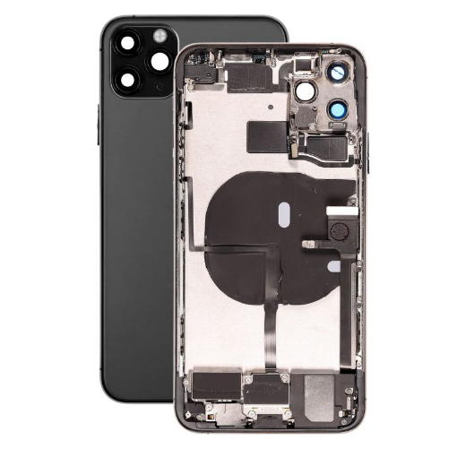 Picture of Back Housing Frame with Small Components Pre-Installed for iPhone 11 Pro Max (SPACE GRAY) (OEM Pull B Grade)