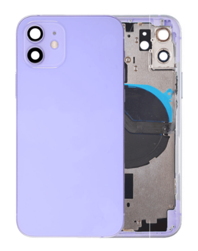 Picture of Back Housing Frame with Small Components Pre-Installed for iPhone 12 (PURPLE) (OEM Pull A Grade)