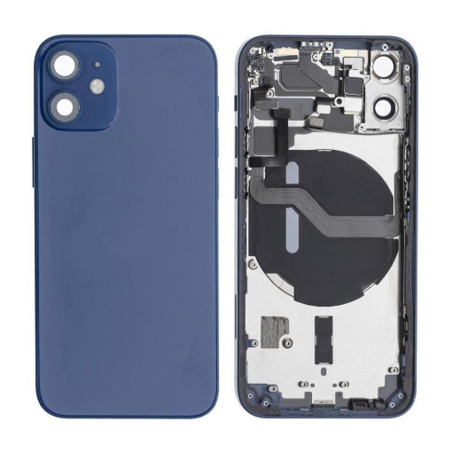Picture of Back Housing Frame with Small Components Pre-Installed for iPhone 12 Mini (BLUE) (OEM Pull C Grade)