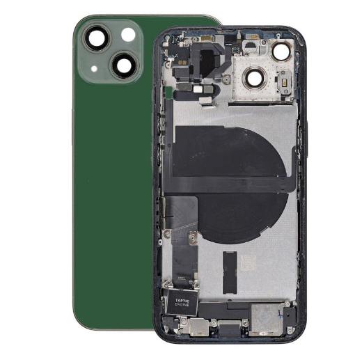 Picture of Back Housing Frame with Small Components Pre-Installed for iPhone 13 (GREEN) (US Version) (OEM Pull B Grade)