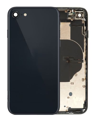 Picture of Back Housing Frame with Small Components Pre-Installed for iPhone SE (2022) (MIDNIGHT) (OEM Pull B Grade)
