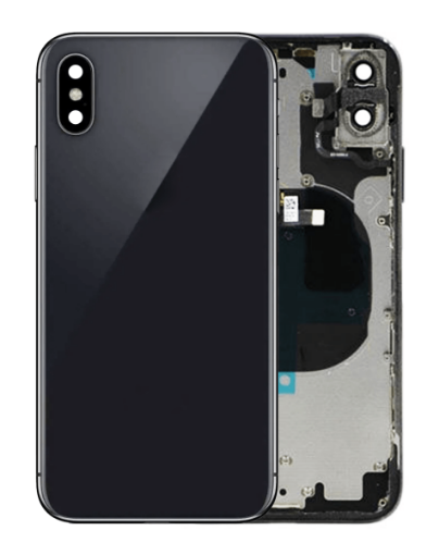 Picture of Back Housing Frame with Small Components Pre-Installed for iPhone X (SPACE GRAY) (OEM Pull D Grade)