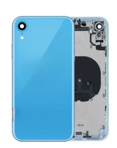 Picture of Back Housing Frame with Small Components Pre-Installed for iPhone XR (BLUE) (OEM Pull A Grade)
