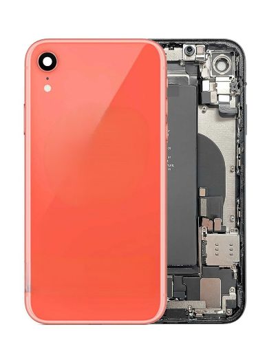 Picture of Back Housing Frame with Small Components Pre-Installed for iPhone XR (CORAL) (OEM Pull C Grade)