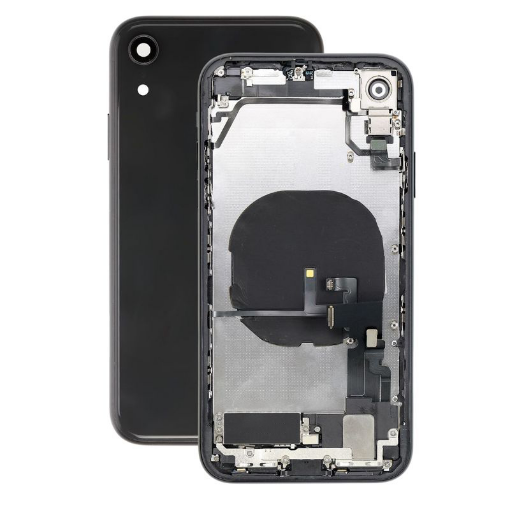 Picture of Back Housing Frame with Small Components Pre-Installed for iPhone XR (NO LOGO) (BLACK)