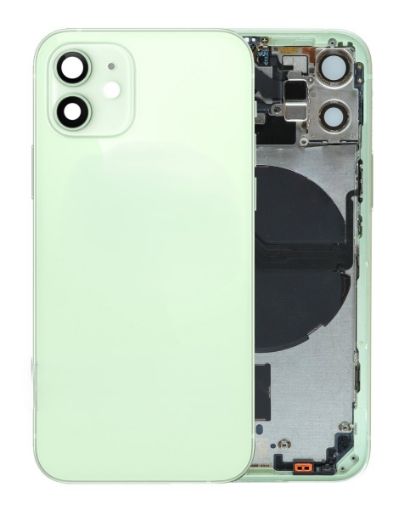 Picture of Back Housing Frame (GREEN) (OEM Pull A Grade) with Small Components Pre-Installed for iPhone 12 Mini