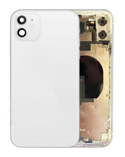 Picture of Back Housing Frame with Small Components Pre-Installed for iPhone 11 (WHITE) (OEM Pull A Grade)