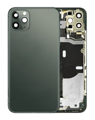 Picture of Back Housing Frame with Small Components Pre-Installed for iPhone 11 Pro (MIDNIGHT GREEN) (OEM Pull C Grade)