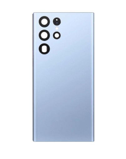 Picture of Back Glass with Camera Lens for Galaxy S22 Ultra (Service Pack) (Sky Blue)