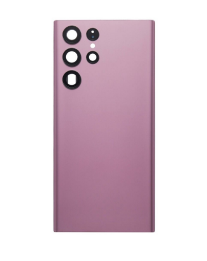 Picture of Back Glass with Camera Lens for Galaxy S22 Ultra (US / International) (Service Pack) (Burgundy)