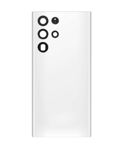 Picture of Back Glass with Camera Lens for Galaxy S22 Ultra (US / International) (Service Pack) (Service Pack) (White)