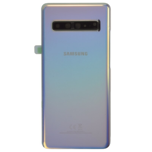 Picture of Back Glass with Camera Lens for Galaxy S10 5G (US / International) (Service Pack) (CROWN SILVER)