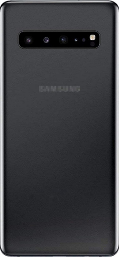 Picture of Back Glass with Camera Lens and Adhesive for Galaxy S10 5G G977 (NO LOGO) (MAJESTIC BLACK)