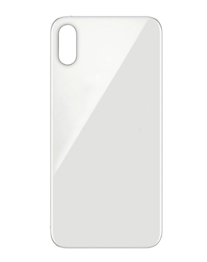 Picture of Back Glass with Bigger Camera Hole for iPhone XS (NO LOGO) (SILVER)