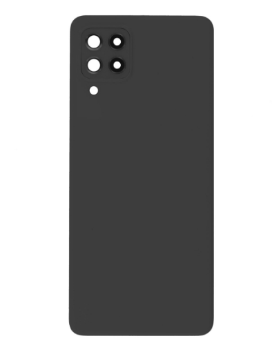 Picture of Back Glass with Camera Lens and Adhesive for Galaxy A22 4G (A225 / 2021) (NO LOGO) (BLACK)