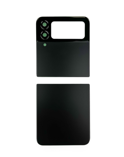 Picture of Back Glass for Galaxy Z Flip 4 F721 (2 Piece Set) (NO LOGO) (BLACK)