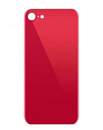Picture of Back Glass with Bigger Camera Hole for iPhone SE 2020 (NO LOGO) (RED)