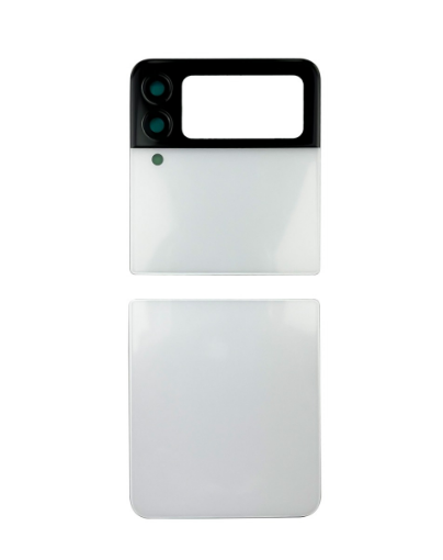 Picture of Back Glass for Galaxy Z Flip 3 F711 (2 Piece Set) (NO LOGO) (WHITE)