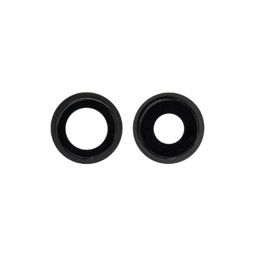 Picture of Back Camera Lens with Bracket for iPhone 12 / 12 Mini (BLACK) (2 Piece Set) (Premium)