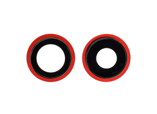 Picture of Back Camera Lens with Bracket for iPhone 12 / 12 Mini (RED) (2 Piece Set) (Premium)