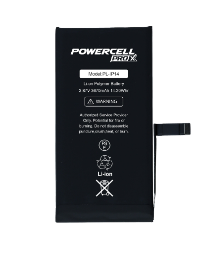Picture of POWERCELL PRO Extended Capacity Battery Replacement for iPhone 14 (3670 mAh)