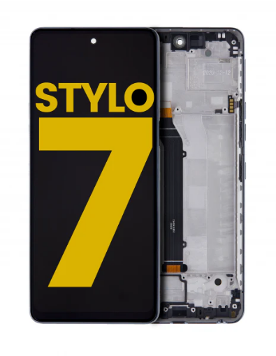 Picture of LCD Assembly with Frame for LG Stylo 7 (Q740) (BLACK) (Premium)