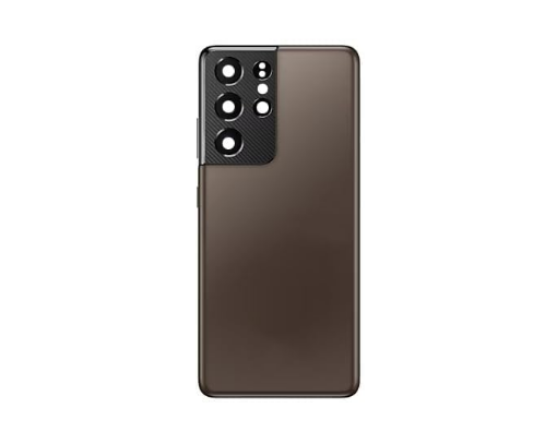 Picture of Back Glass with Camera Lens and Adhesive for Galaxy S21 Ultra (NO LOGO) (PHANTOM BROWN)