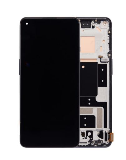 Picture of OLED Assembly with Frame for OnePlus 9 (ASTRAL BLACK) (US Version) (Aftermarket)