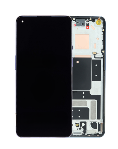 Picture of OLED Assembly with Frame for OnePlus 9 (WINTER MIST) (US Version) (Aftermarket OLED)