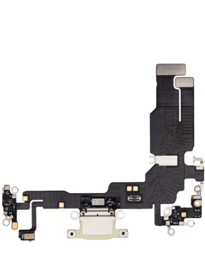 Picture of Charging Port Flex Cable for iPhone 15 - YELLOW - Aftermarket