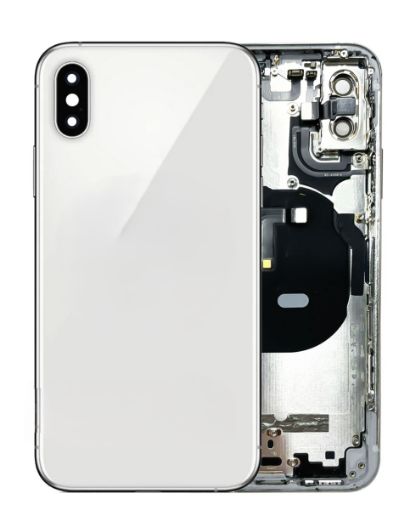 Picture of Back Housing Frame with Small Components Pre-Installed for iPhone XS (SILVER) (OEM Pull C Grade)