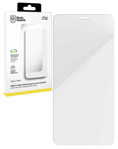 Picture of BodyGuardz Edge to Edge Tempered Glass for iPhone 12 Pro Max (CLEAR) (10 Pcs)