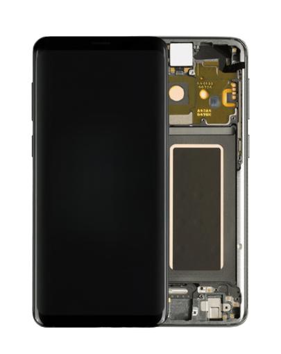 Picture of OLED Assembly with Frame for Galaxy S9 Plus (G965) (TITANIUM GRAY) (Service Pack)