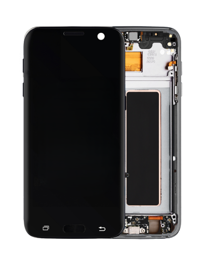 Picture of OLED Assembly with Frame for Galaxy S7 Edge (G935) (BLACK) (Premium)