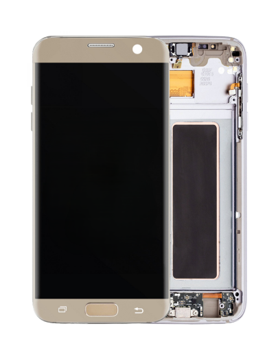 Picture of OLED Assembly with Frame for Galaxy S7 Edge (G935) (GOLD) (Premium)