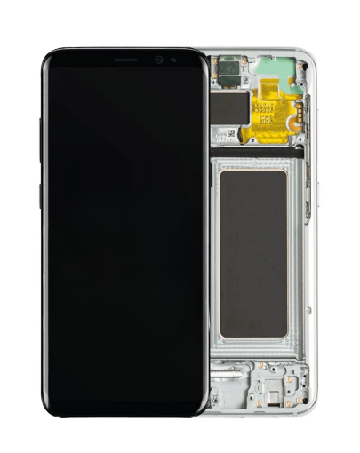 Picture of OLED Assembly with Frame for Galaxy S8 (G950) (ARCTIC SILVER) (Premium)