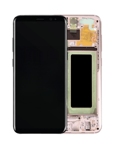 Picture of OLED Assembly with Frame for Galaxy S8 G950 (MAPLE GOLD) (Service Pack)
