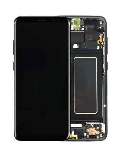 Picture of OLED Assembly with Frame for Galaxy S8 Plus (G955) (MIDNIGHT BLACK) (Premium)