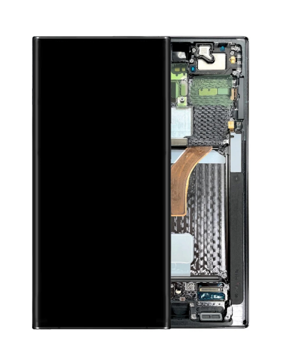 Picture of OLED Assembly with Frame for Galaxy S22 Ultra S908 (PHANTOM BLACK) (Service Pack)