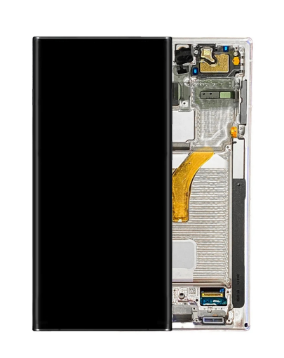 Picture of OLED Assembly with Frame for Galaxy S22 Ultra S908 (PHANTOM WHITE) (Service Pack)