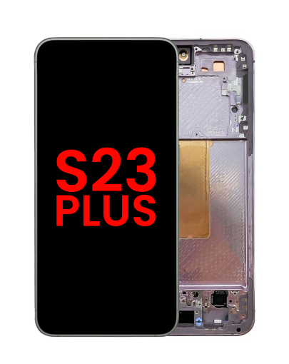 Picture of OLED Assembly with Frame for Galaxy S23 Plus (S916) (LAVENDER) (Premium)