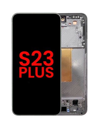 Picture of OLED Assembly with Frame for Galaxy S23 Plus (S916) (PHANTOM BLACK) (Premium)