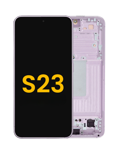 Picture of OLED Assembly with Frame for Galaxy S23 (S911) (PINK) (Premium)