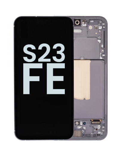 Picture of OLED Assembly with Frame for Galaxy S23 FE 5G (S711) (GRAPHITE) (Service Pack)