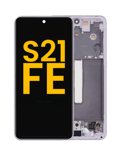 Picture of OLED Assembly with Frame for Galaxy S21 FE (G990) (LAVENDER) (Premium)